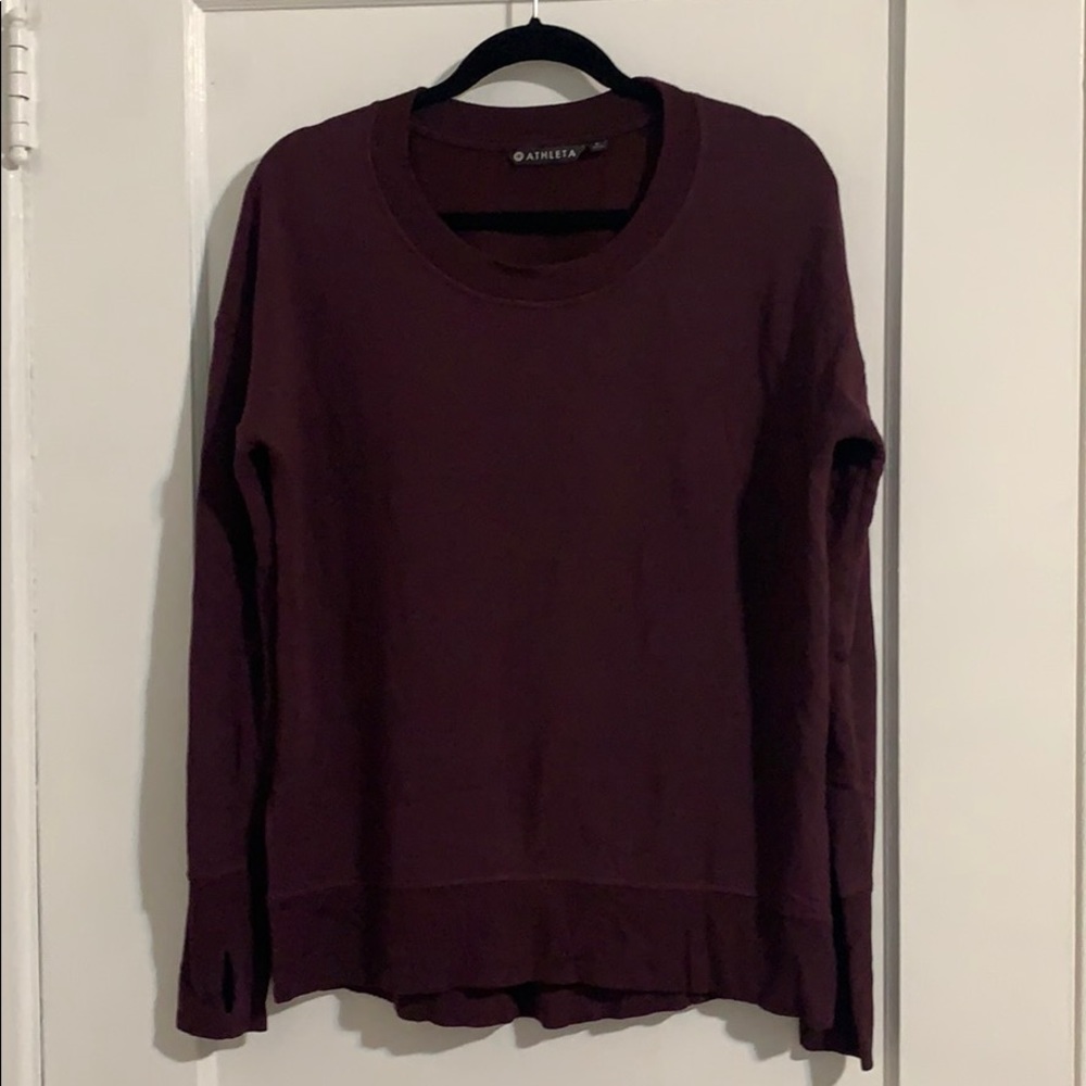 Athleta Coaster Luxe Sweatshirt size SMALL